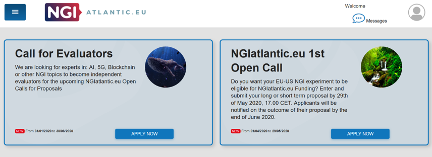 NGIatlantic.eu grants platform